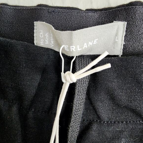 Everlane Black The Dream Pant L NWT Knit Tapered Trouser Work Travel Jogger - Picture 8 of 10